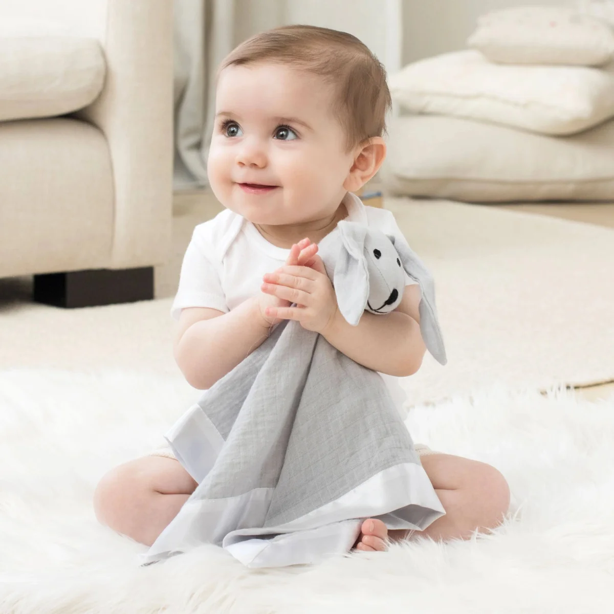 Aden + Anais Winter Sky Muslin Security Blanket - Image 3