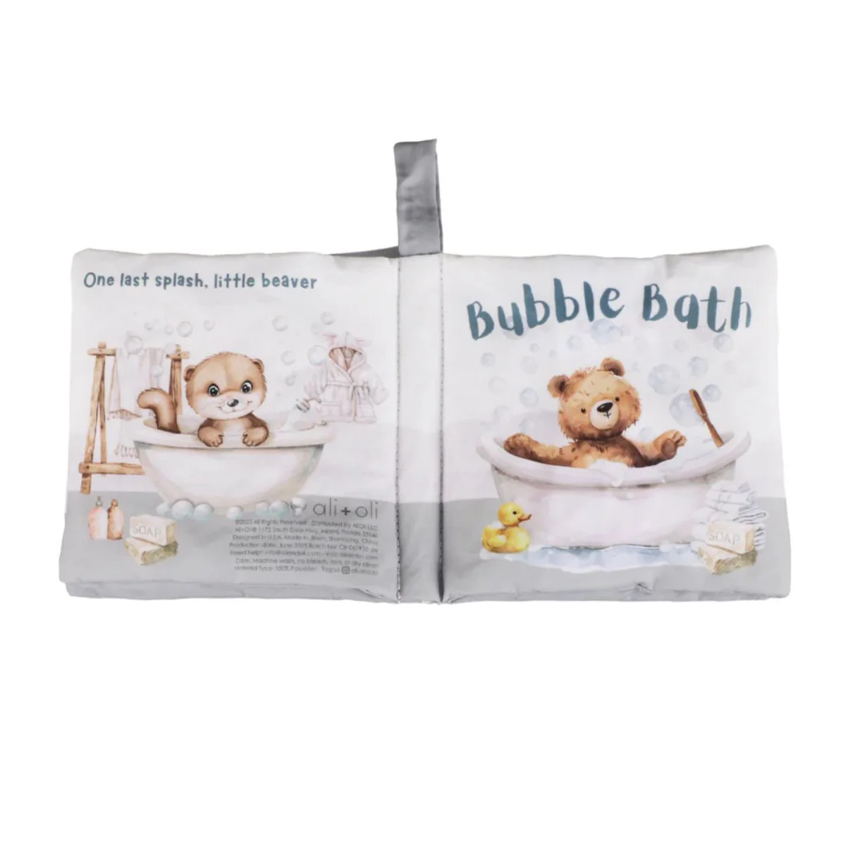 Ali+Oli Baby Cloth Crinkle Book – Bubble Bath - Image 7