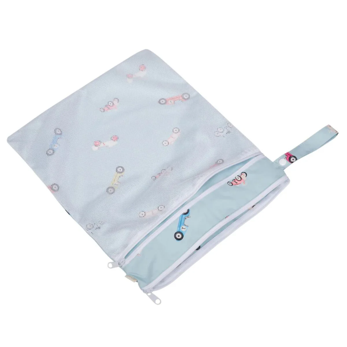 Ali+Oli Water Resistant Dual-Compartment Wet-Dry Bag - Retro Cars - Image 4