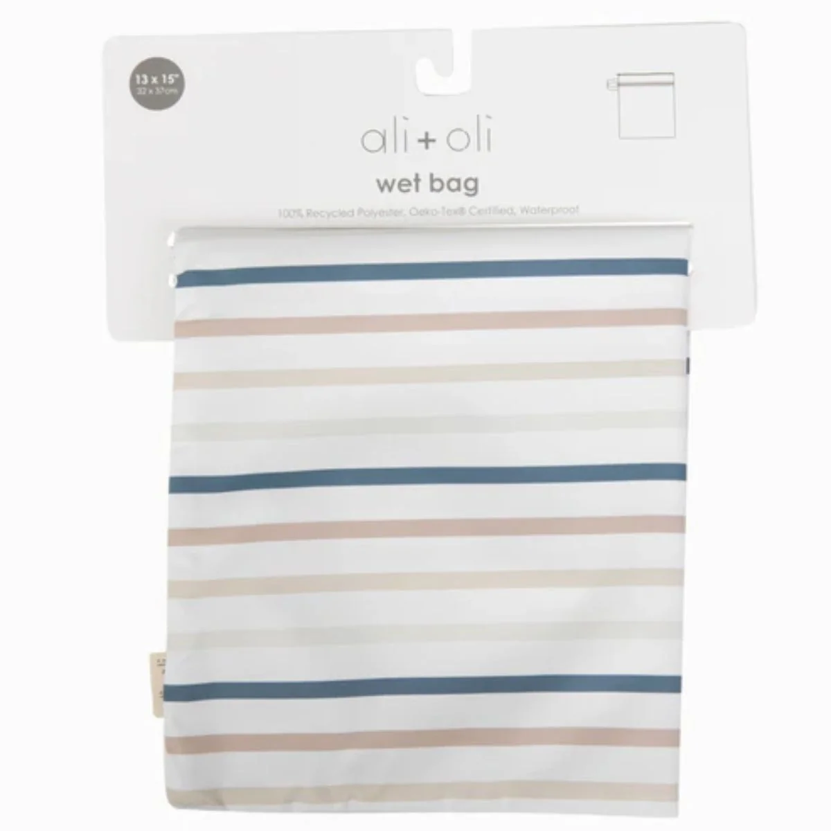 Ali+Oli Water Resistant Dual-Compartment Wet-Dry Bag - Stripes - Image 5