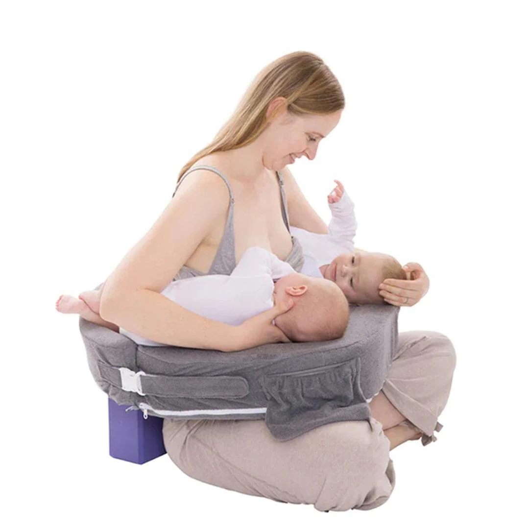 My Brest Friend Twin Nursing Pillow - Evening Gray - Image 4