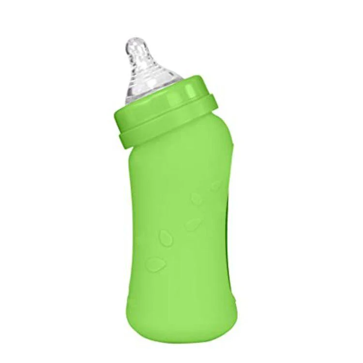 Green Sprouts Baby Bottle Made From Plants And Glass (8 oz) - Green