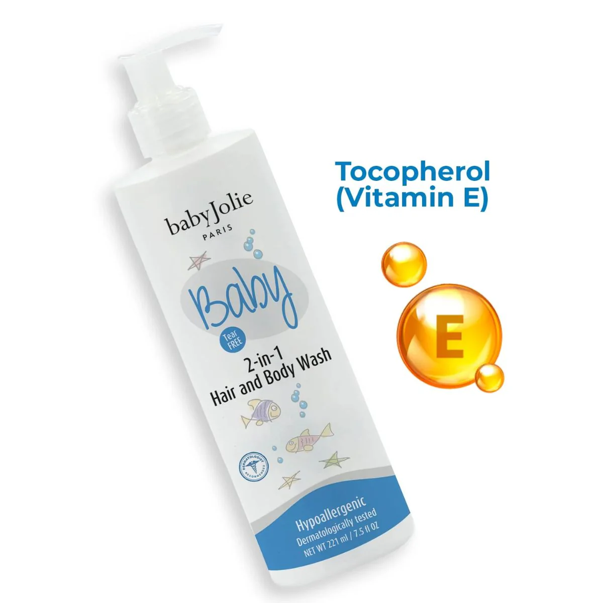 Baby Jolie Paris 2-in-1 Hair and Body Wash 7.5 oz - Image 3