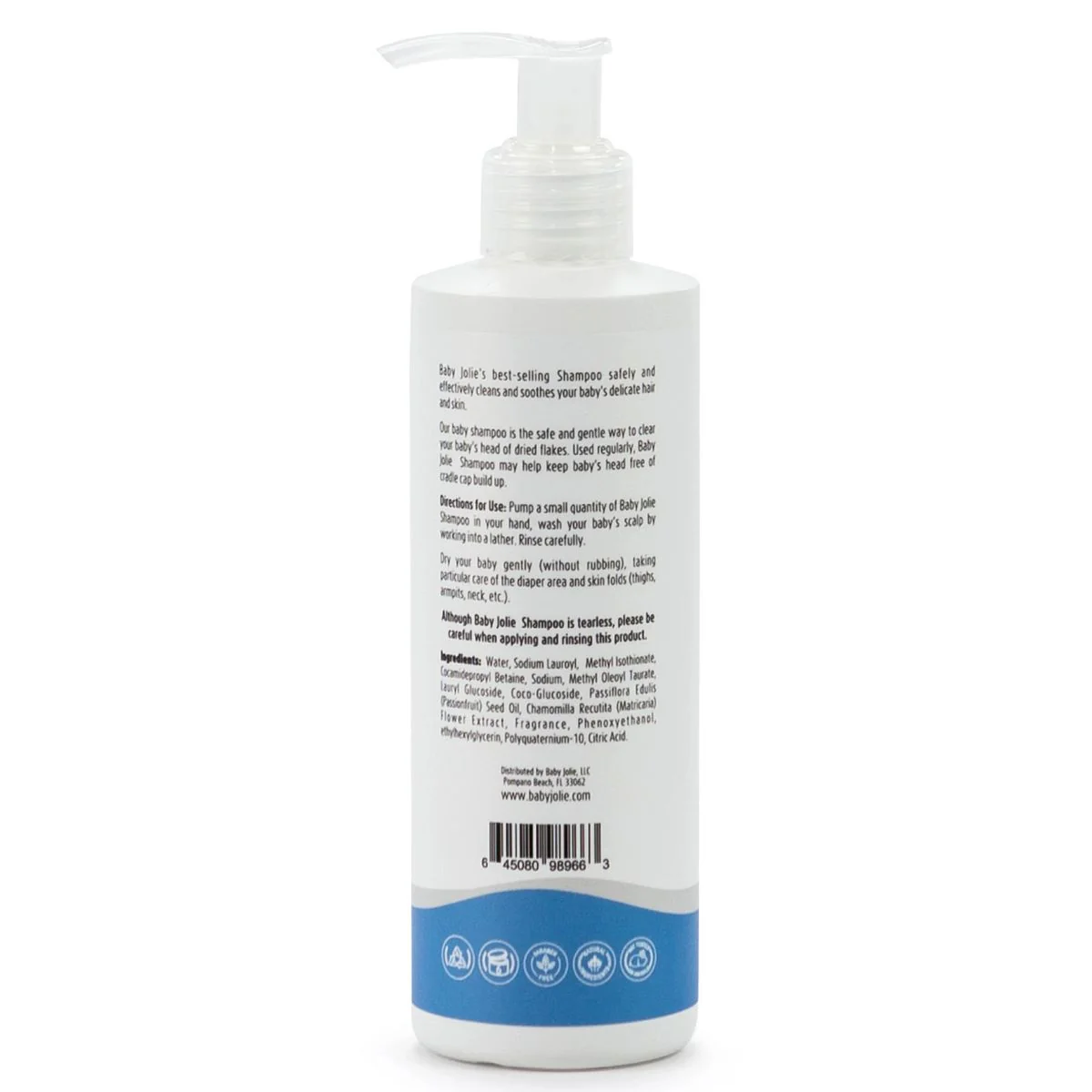 Baby Jolie Tear Free Baby Shampoo 7.5 Oz - Image 3