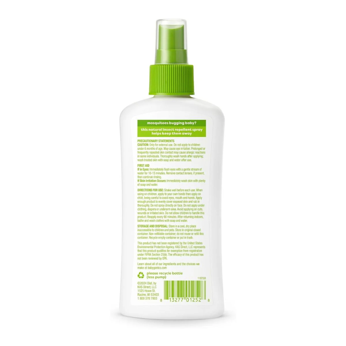 Babyganics Natural Insect Repellent Spray 6 Oz - Image 4
