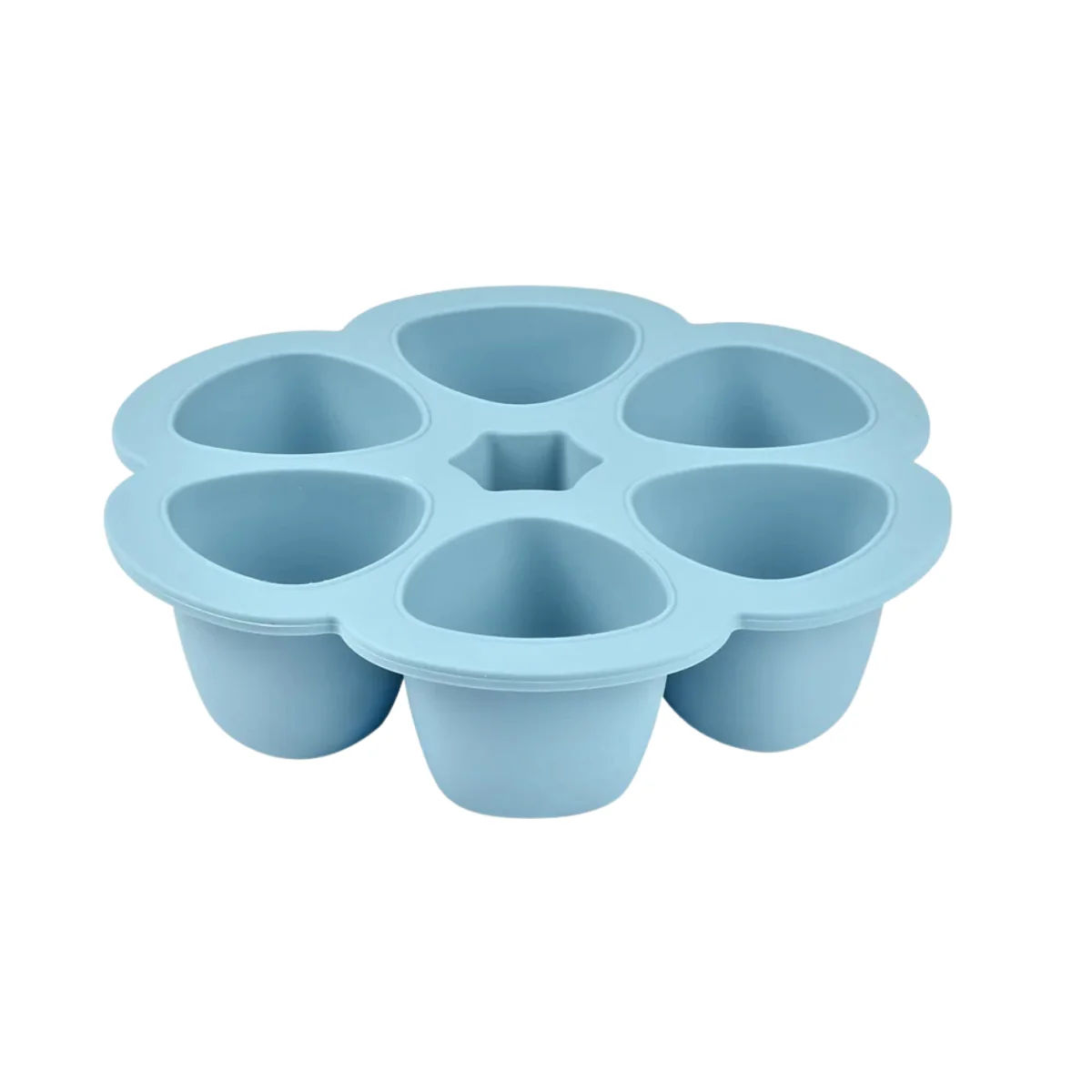 Beaba Multiportions 3 Oz Silicone Tray – Rain - Image 2