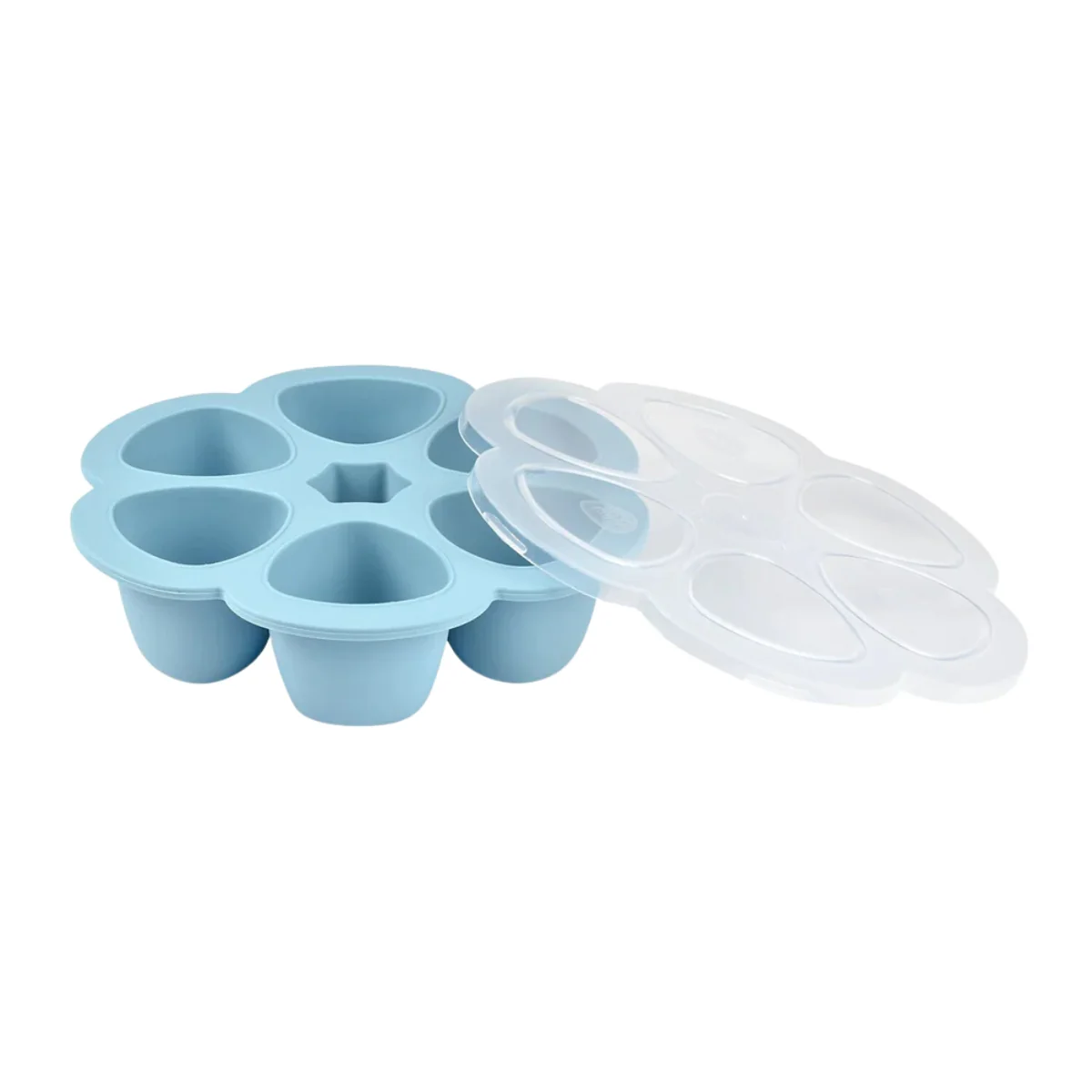 Beaba Multiportions 3 Oz Silicone Tray – Rain - Image 3
