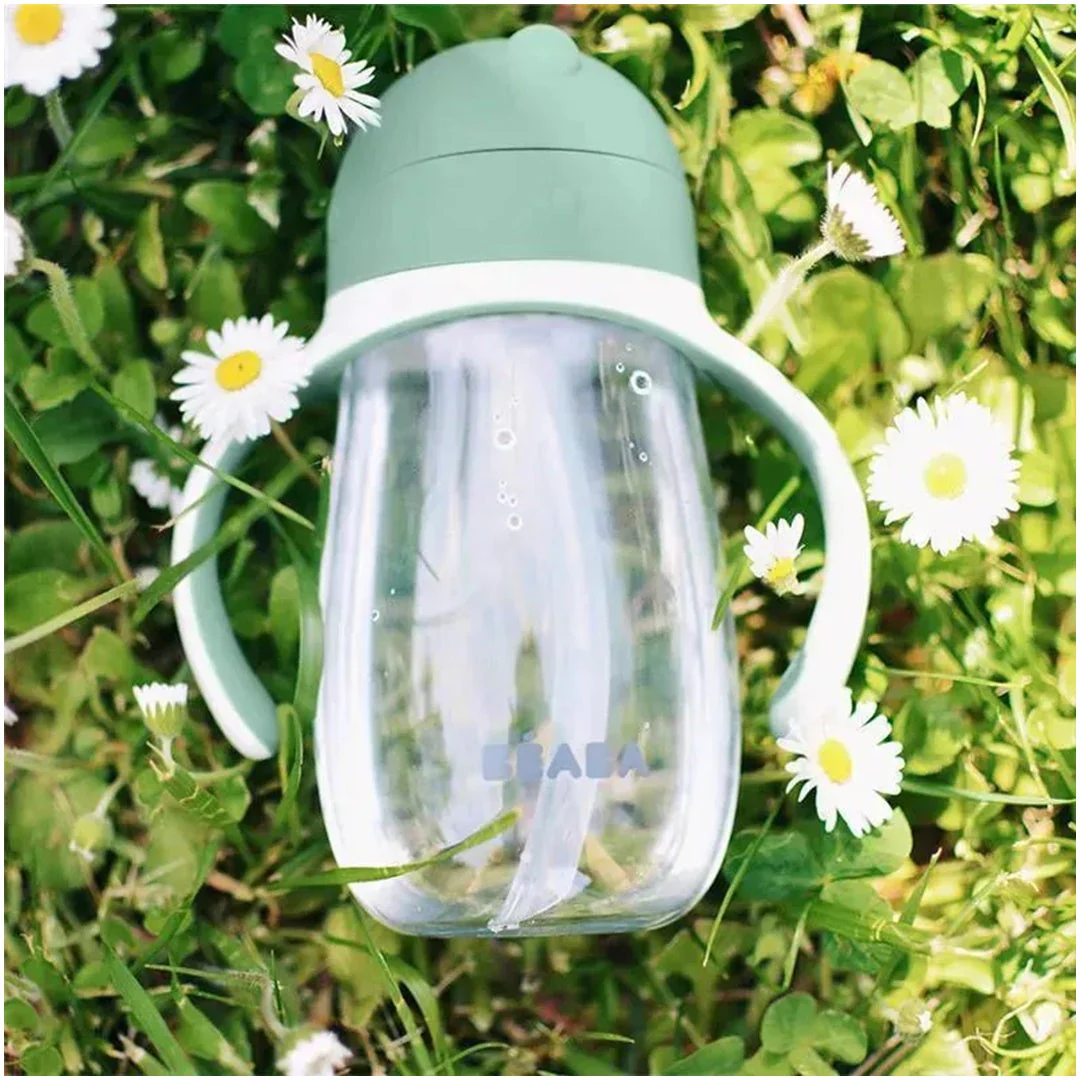 Beaba - Straw Sippy Cup - Sage - Image 3