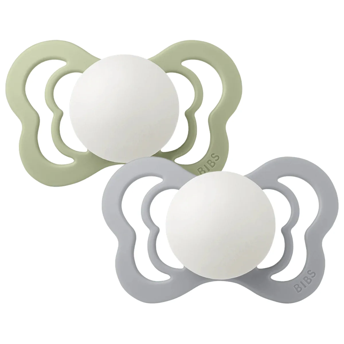 Bibs Couture 2 Pack Sage GLOW/Cloud GLOW - 2 ( 6M +)