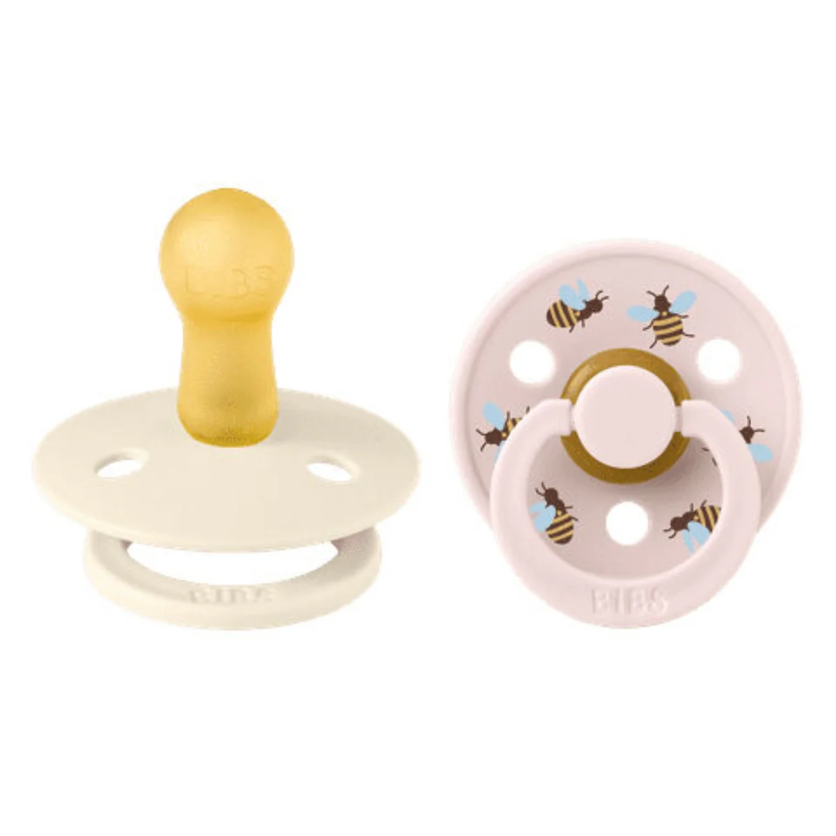 Bibs STUDIO Colour 2 PACK Bumblebee - Ivory/Petal - 2 ( 6M +) - Image 4