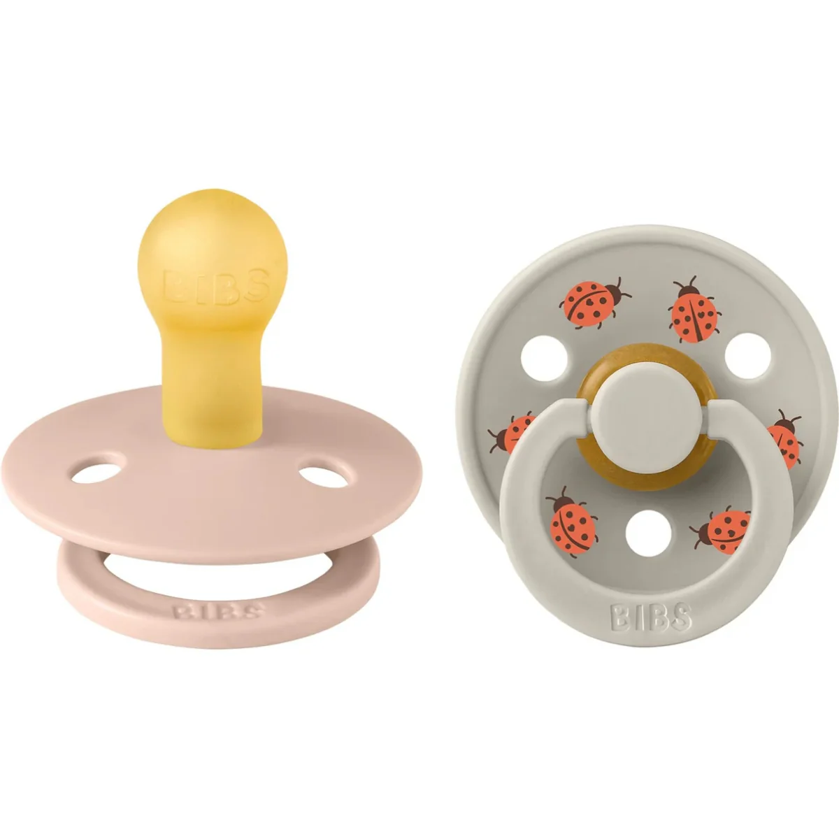Bibs STUDIO Colour 2 PACK Ladybug - Blush/Sand - 2 ( 6M +) - Image 2