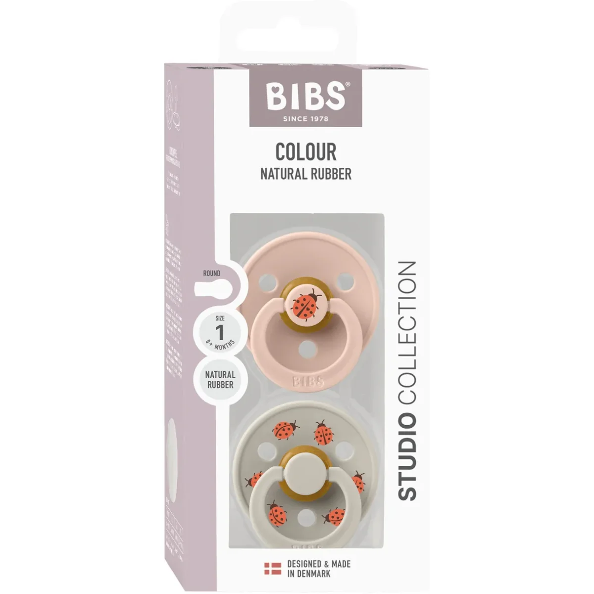 Bibs STUDIO Colour 2 PACK Ladybug - Blush/Sand - 2 ( 6M +) - Image 7