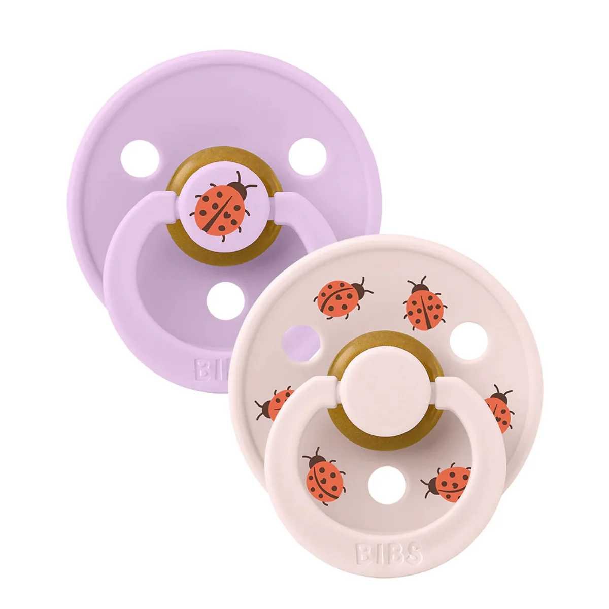 Bibs STUDIO Colour 2 PACK Ladybug - Violet Sky/Petal - 1 (0M +)
