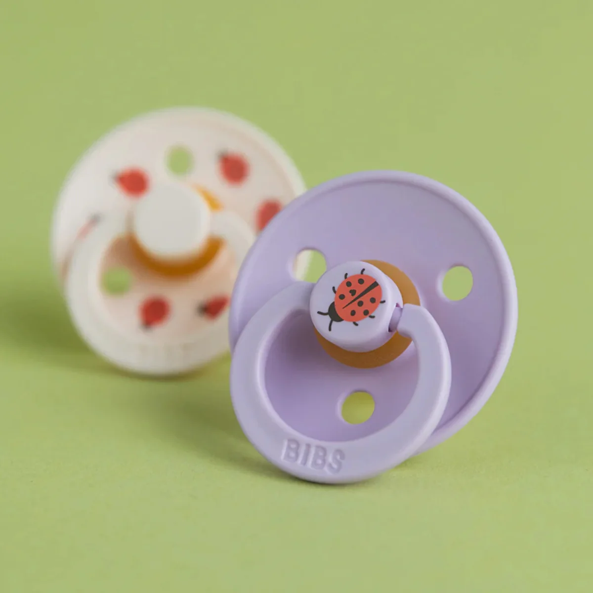 Bibs STUDIO Colour 2 PACK Ladybug - Violet Sky/Petal - 1 (0M +) - Image 2