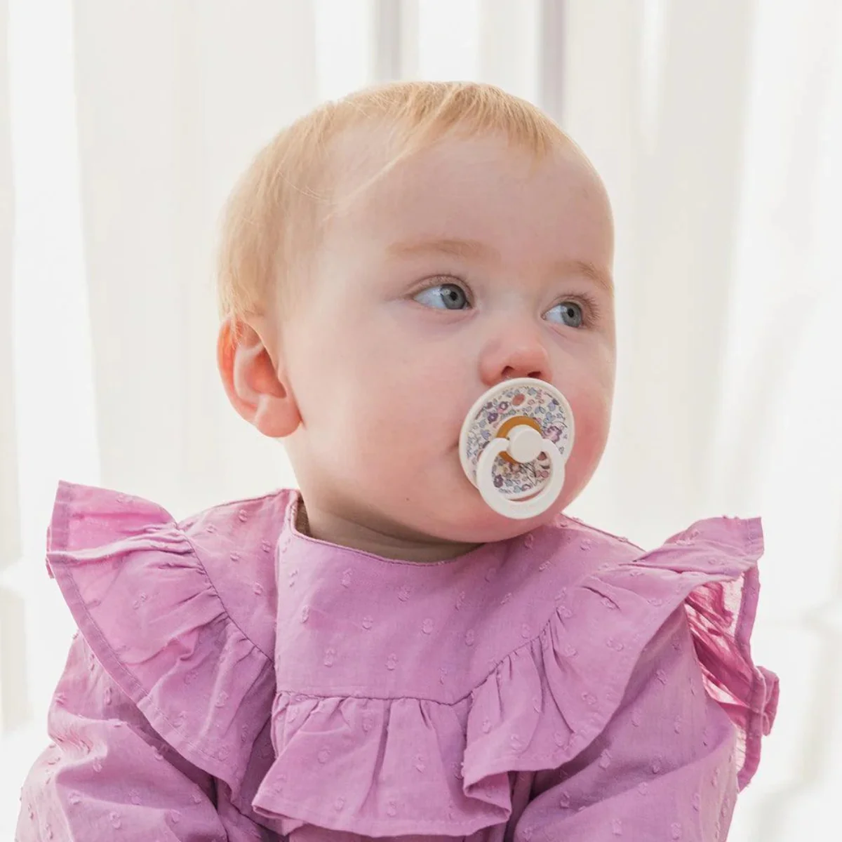 BIBS x LIBERTY Colour 2 Pack Eloise - Dusty Blue Mix - 2 ( 6M +) - Image 5