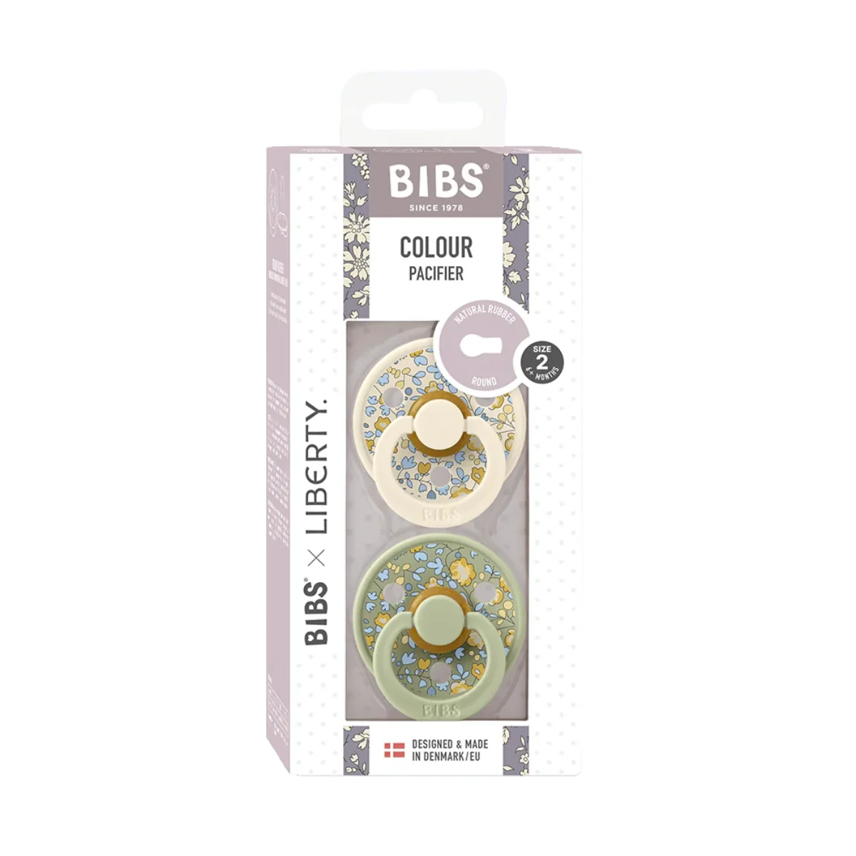 BIBS x LIBERTY Colour 2 Pack Eloise - Sage Mix - 2 ( 6M +) - Image 6