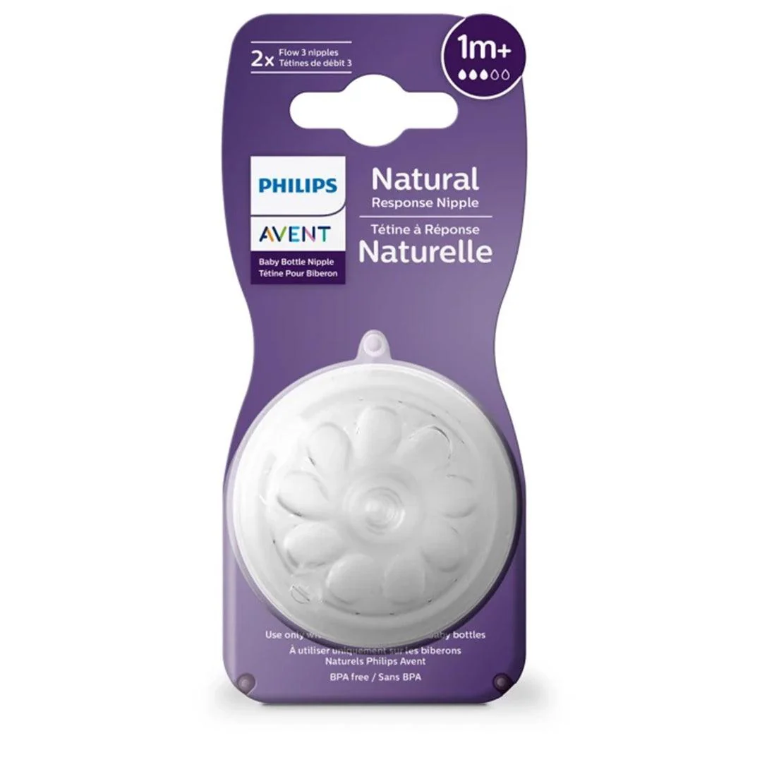 Bico De Mamadeira Avent Naturalle Fluxo Lento 1M+