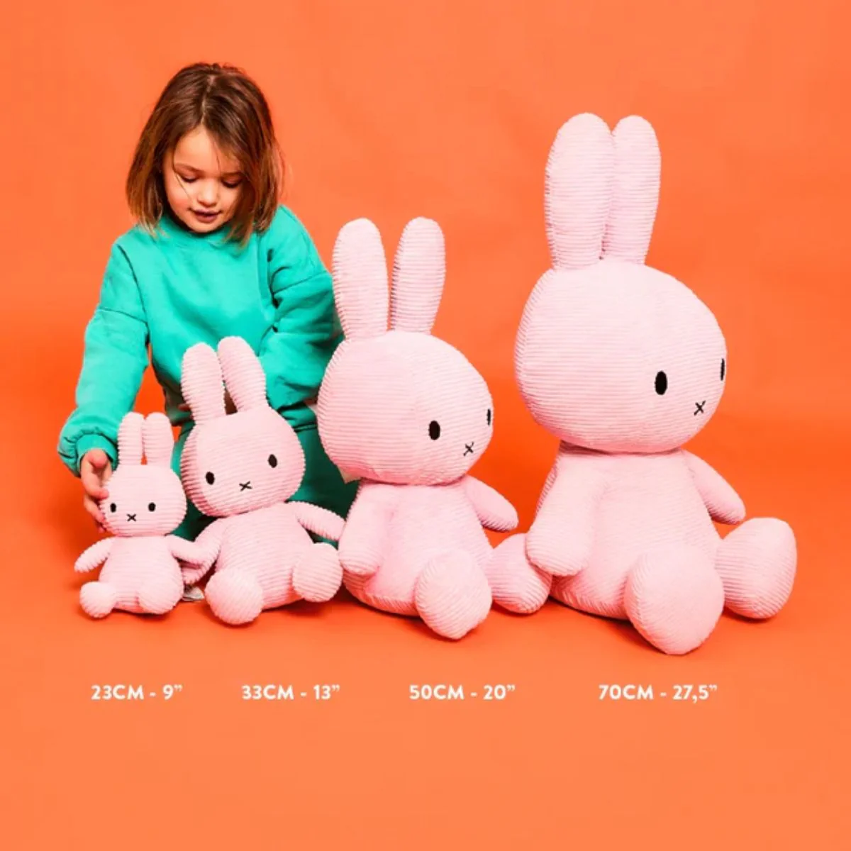 Bon Ton Toys Miffy ECO Corduroy Plush 9 inches - Pink - Image 8