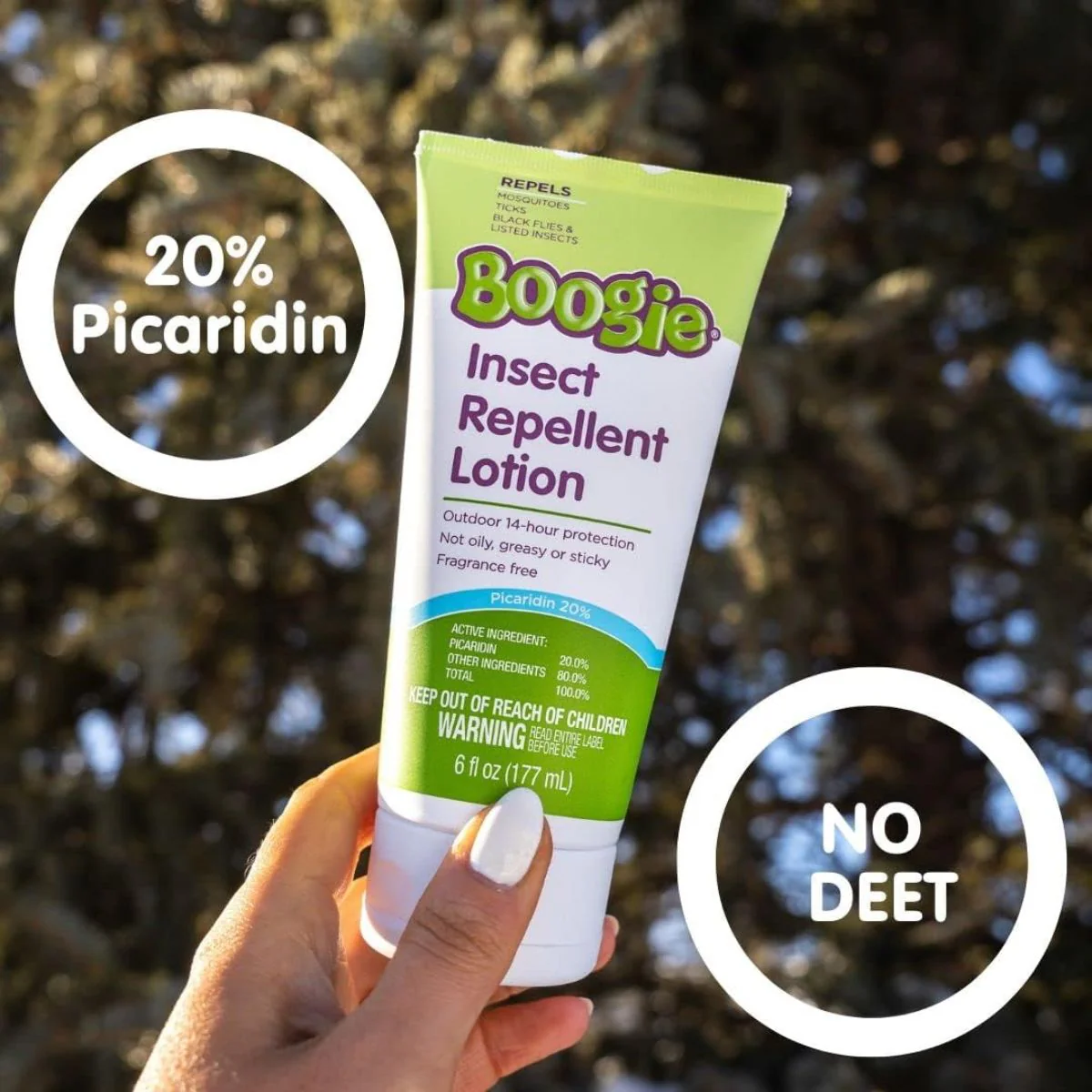 Boogie Insect Repellent Lotion with 20% Picaridin(Unscented) - 6.0 oz - Image 6
