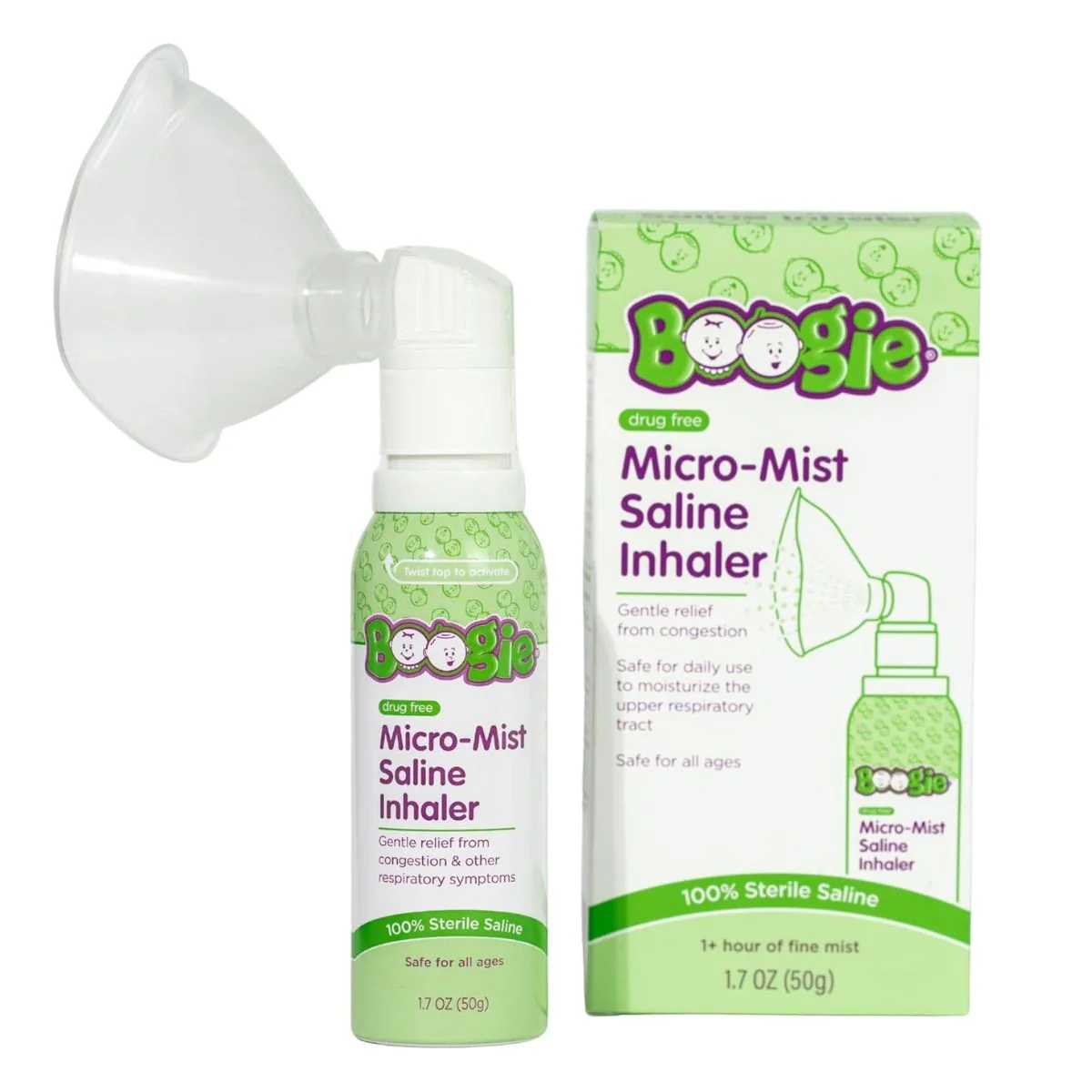 Boogie Micro-Mist Saline Inhaler - 1.7 oz