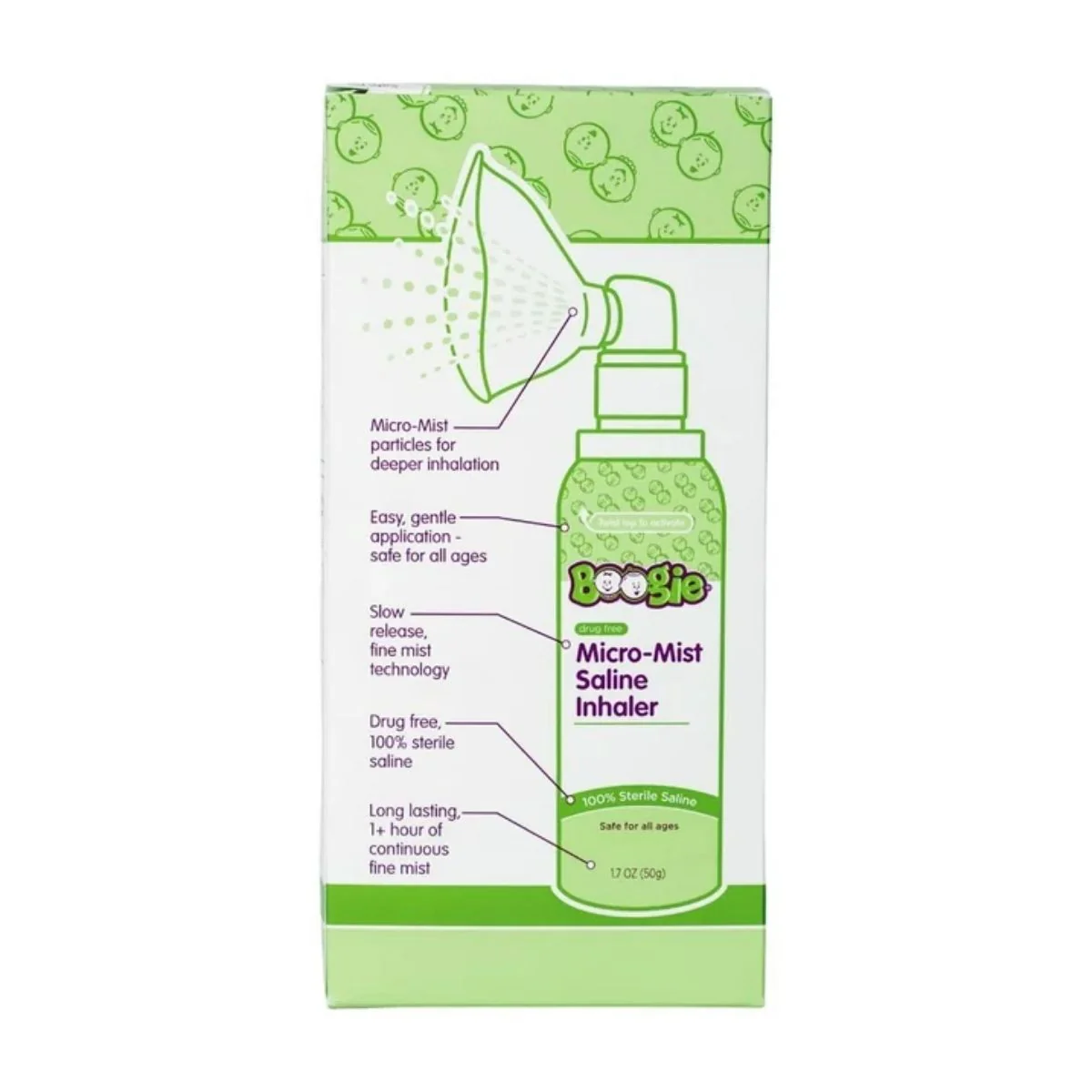 Boogie Micro-Mist Saline Inhaler - 1.7 oz - Image 10