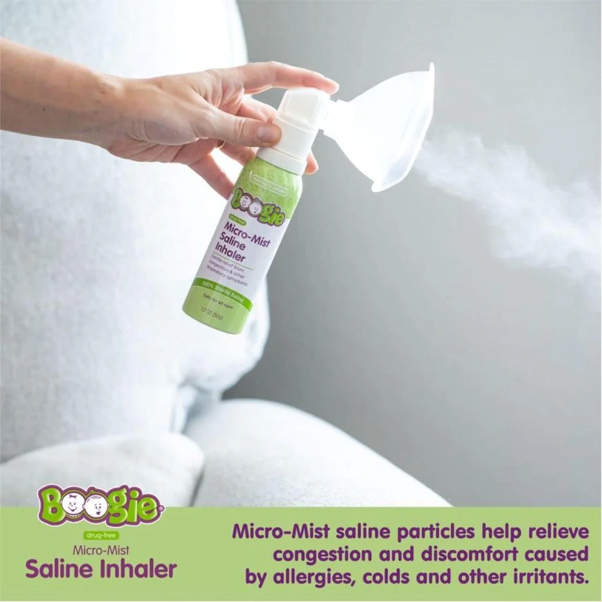 Boogie Micro-Mist Saline Inhaler - 1.7 oz - Image 3
