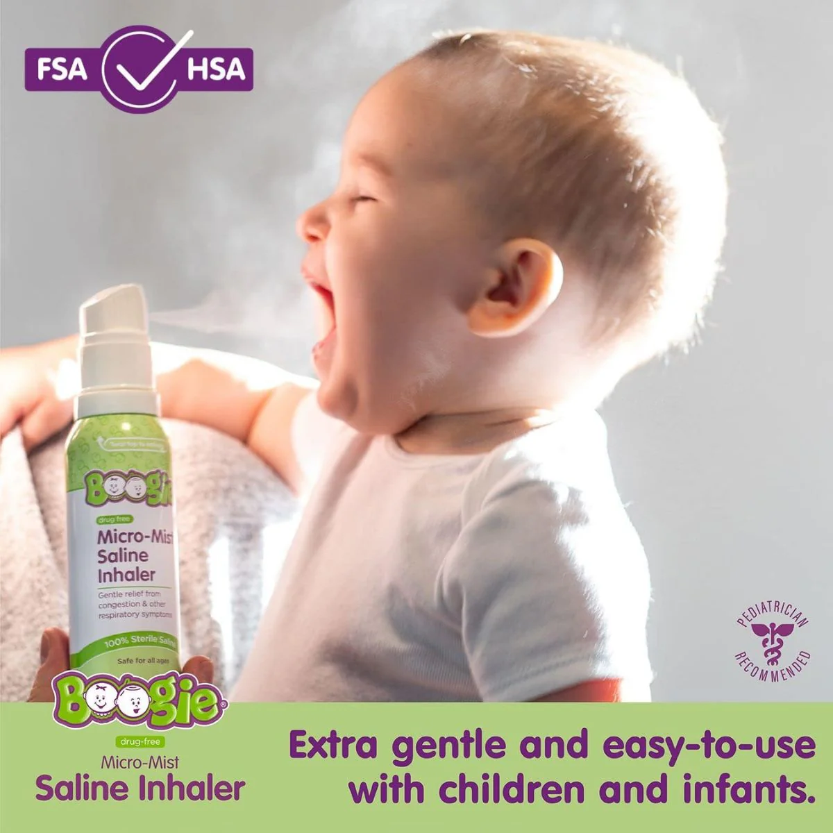Boogie Micro-Mist Saline Inhaler - 1.7 oz - Image 4