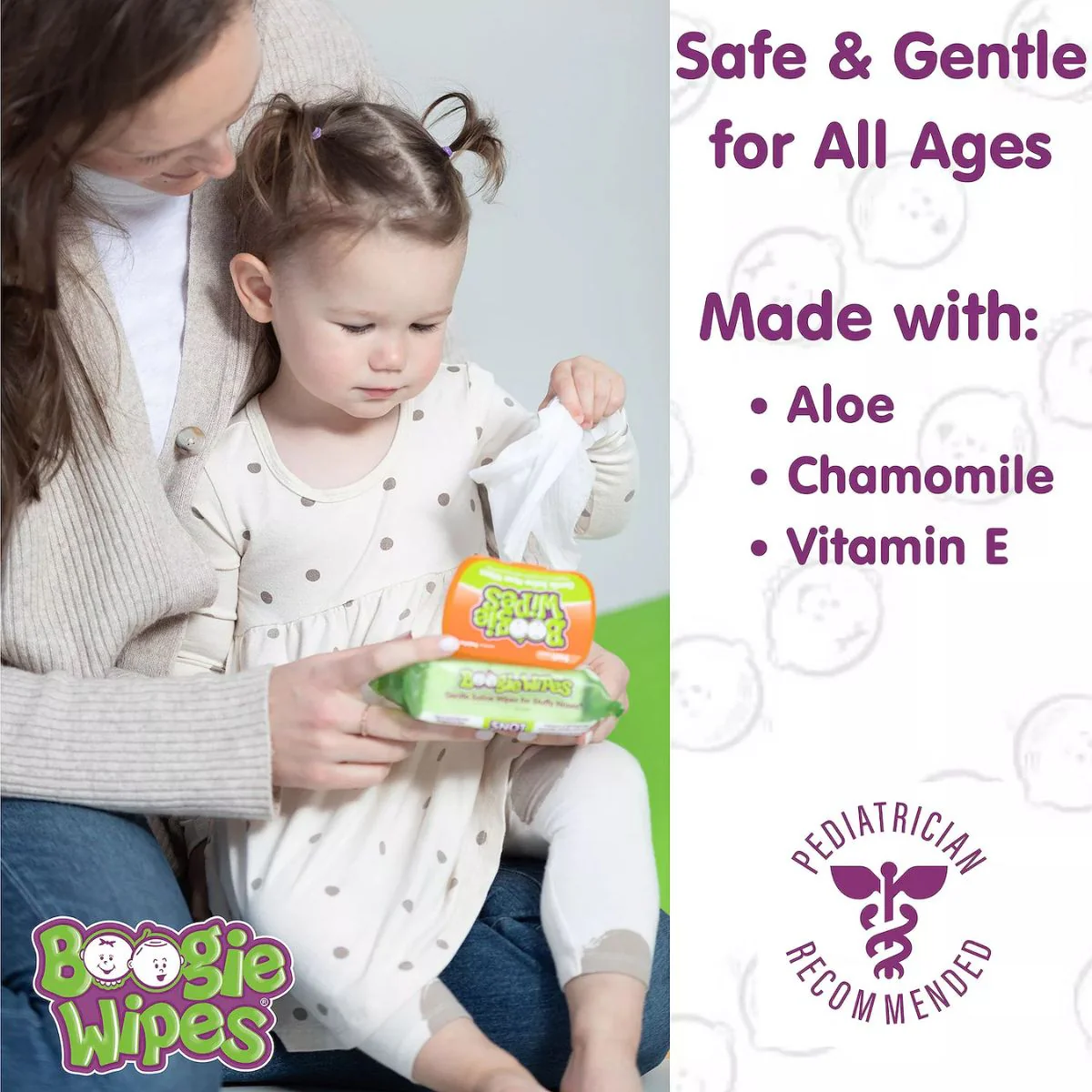 Boogie Wipes Saline Nose Wipes Unscented - 90 Count - Image 8