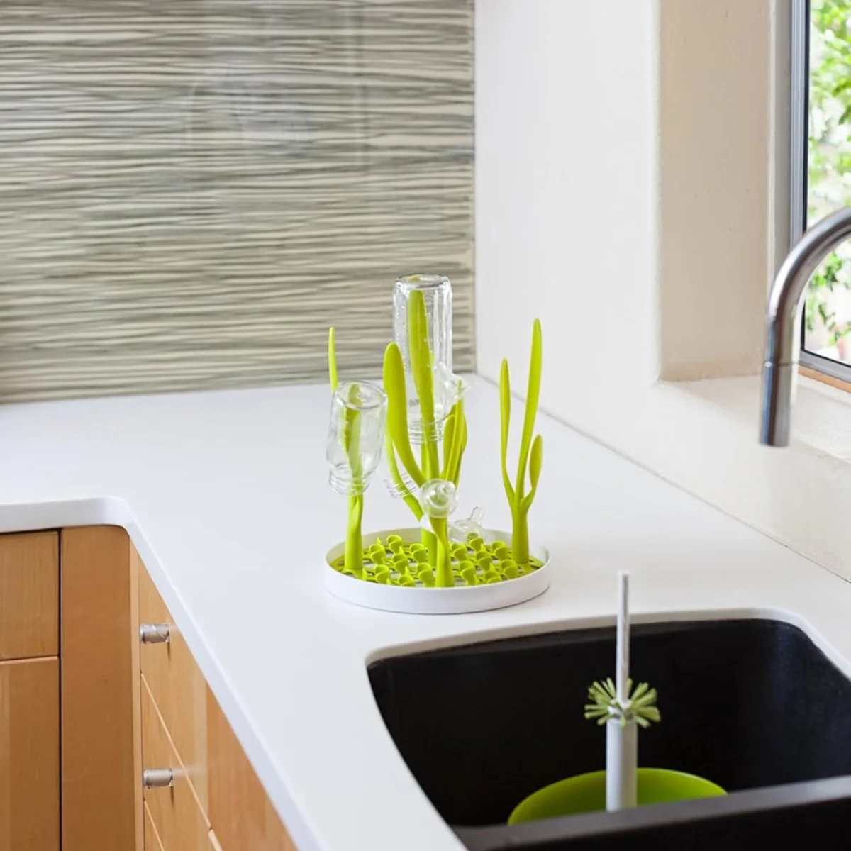Boon Sprig Countertop Drying Rack - Green - Image 2