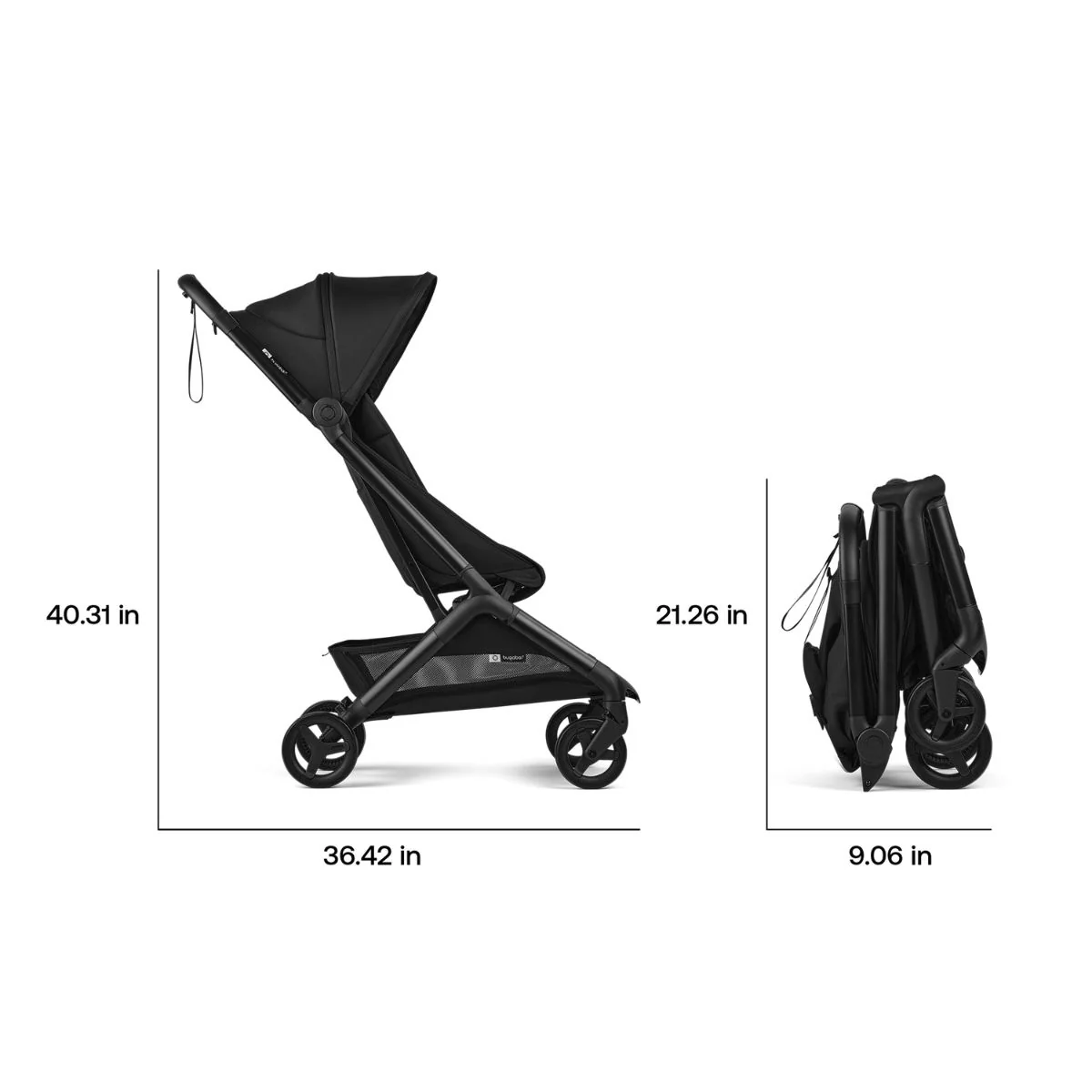 Bugaboo Butterfly 2 Travel Stroller - Dusty Pink - Image 8
