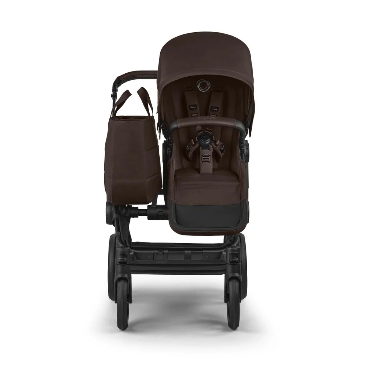 Bugaboo Donkey 6 Complete Single-to-Double Stroller - Black / Cocoa Brown - Image 5