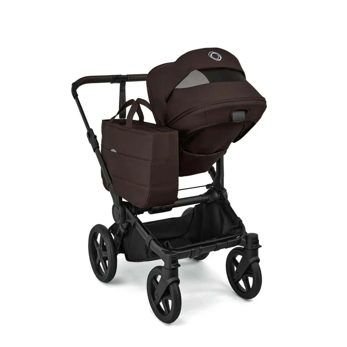 Bugaboo Donkey 6 Complete Single-to-Double Stroller - Black / Cocoa Brown - Image 6