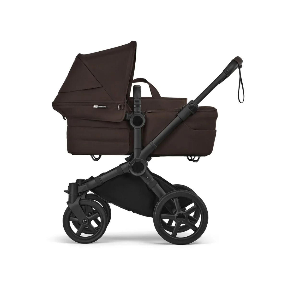Bugaboo Donkey 6 Complete Single-to-Double Stroller - Black / Cocoa Brown - Image 7
