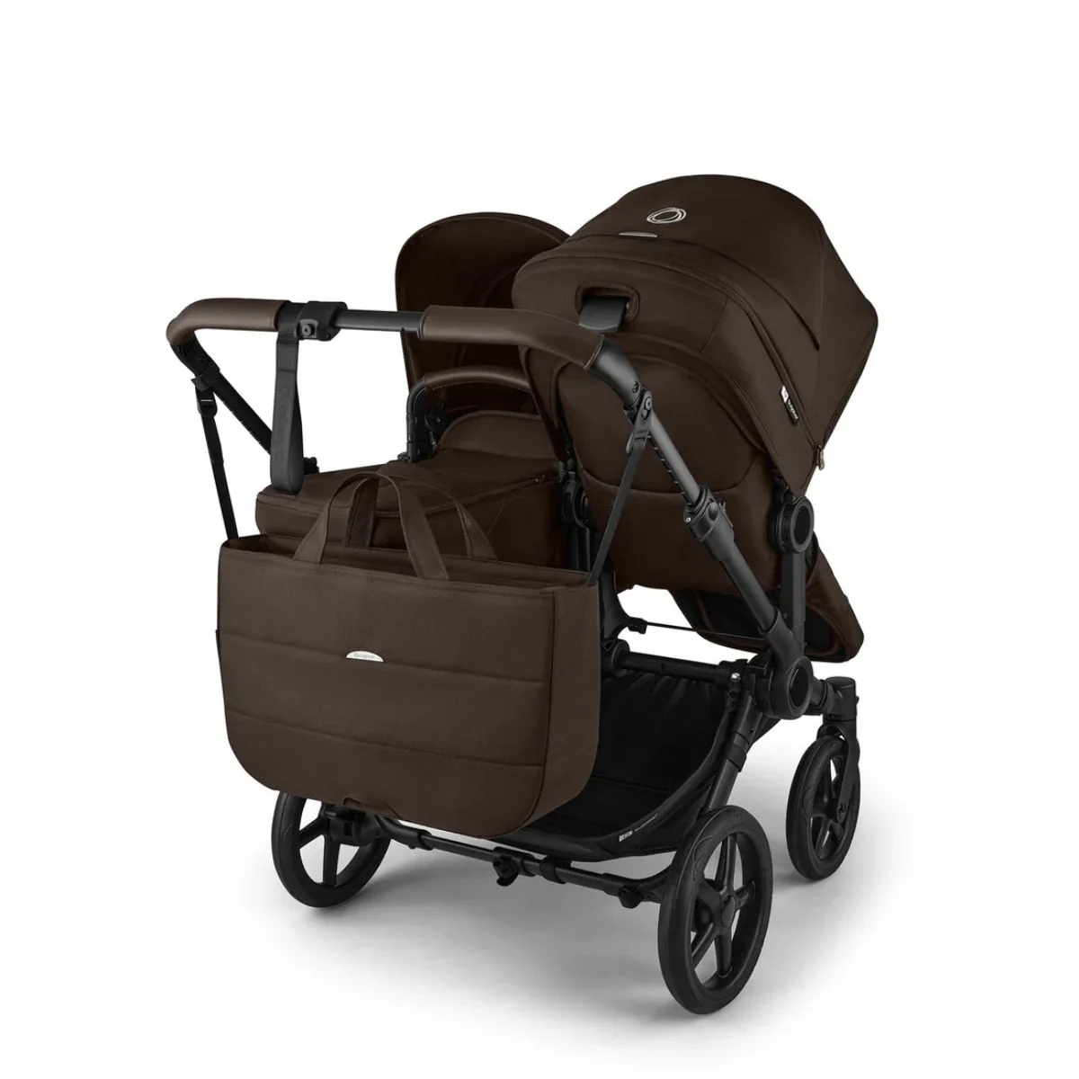Bugaboo Donkey 6 Complete Single-to-Double Stroller - Black / Cocoa Brown - Image 9