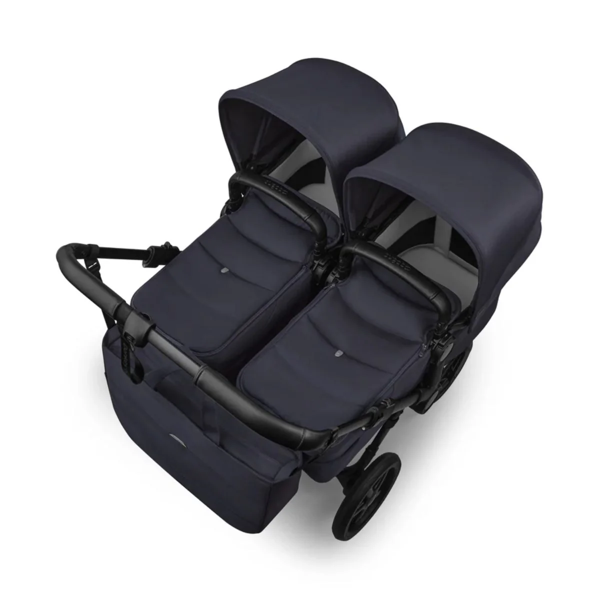 Bugaboo Donkey 6 Complete Single-to-Double Stroller - Black / Deep Indigo - Image 10
