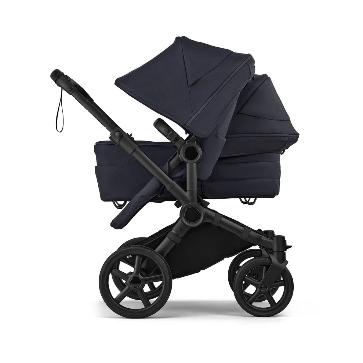 Bugaboo Donkey 6 Complete Single-to-Double Stroller - Black / Deep Indigo - Image 4