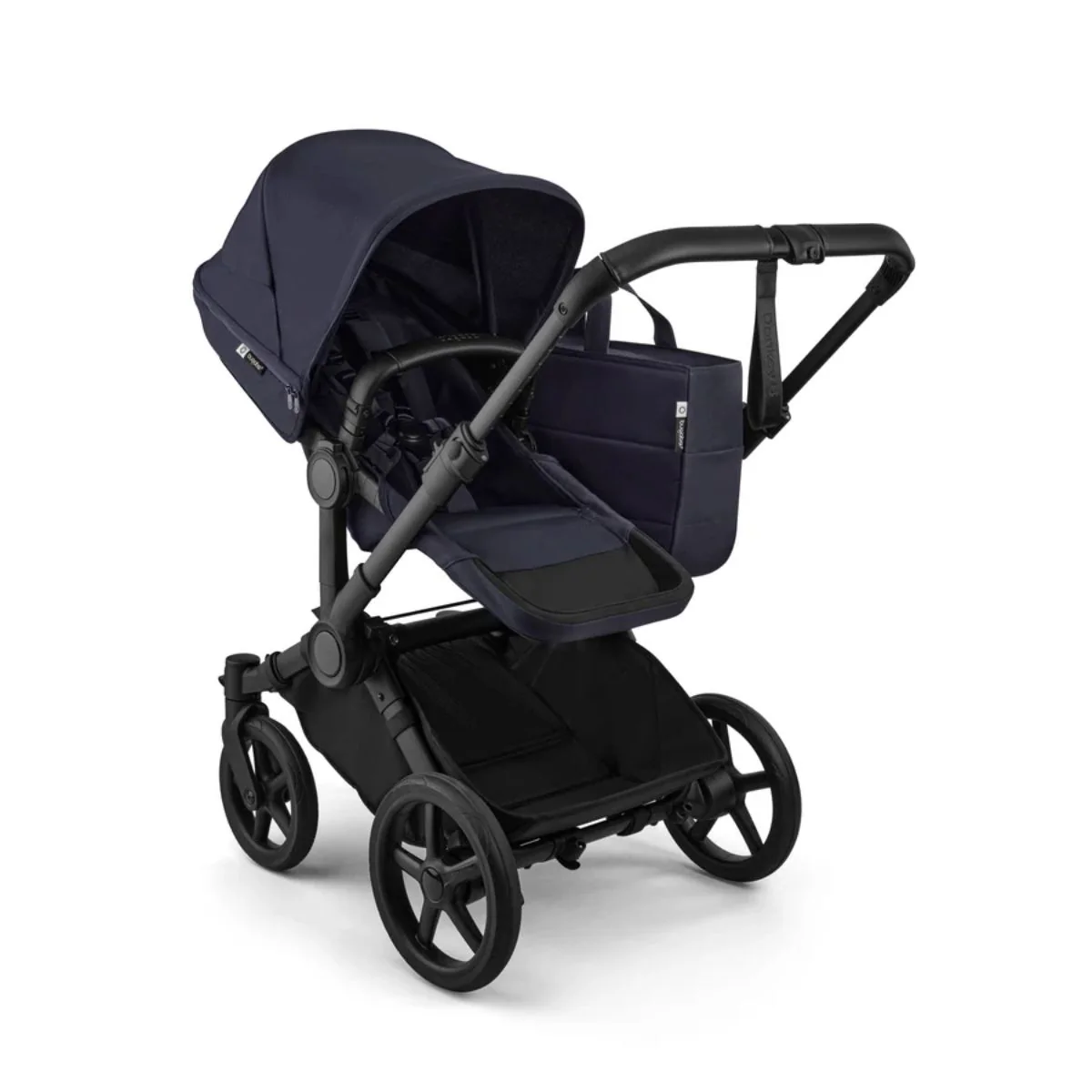 Bugaboo Donkey 6 Complete Single-to-Double Stroller - Black / Deep Indigo - Image 7