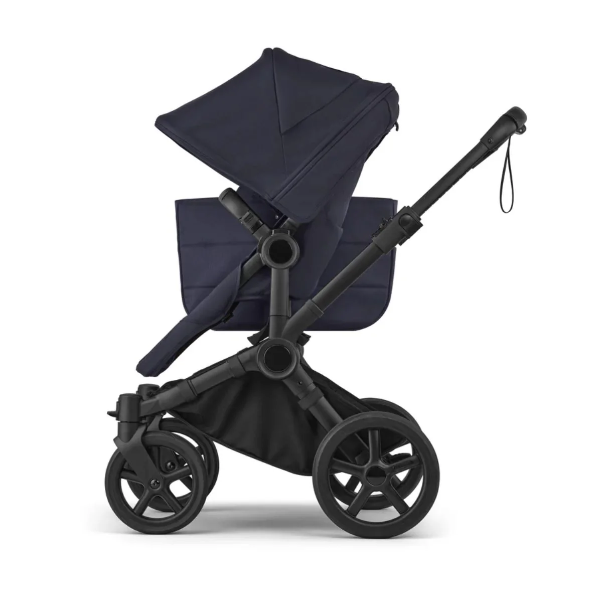 Bugaboo Donkey 6 Complete Single-to-Double Stroller - Black / Deep Indigo - Image 9