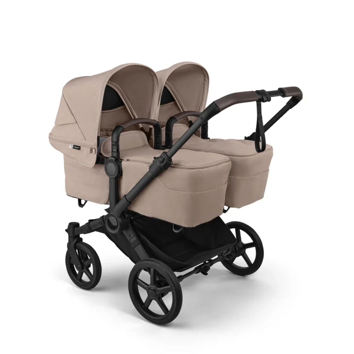 Bugaboo Donkey 6 Complete Single-to-Double Stroller - Black / Desert Taupe Melange - Image 9