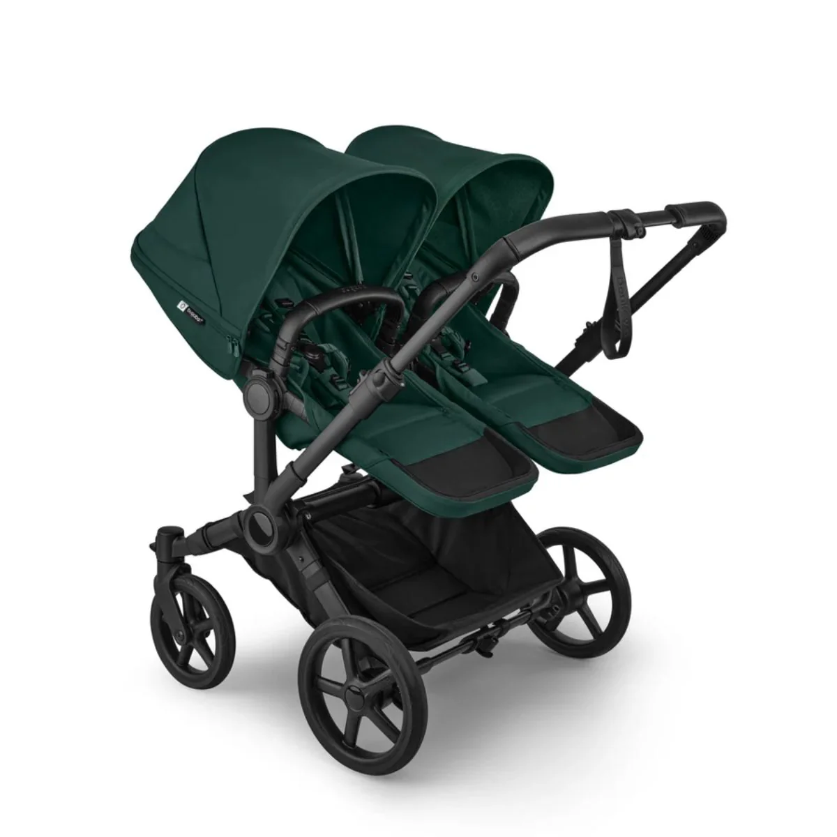 Bugaboo Donkey 6 Complete Single-to-Double Stroller - Black / Fern Green - Image 12