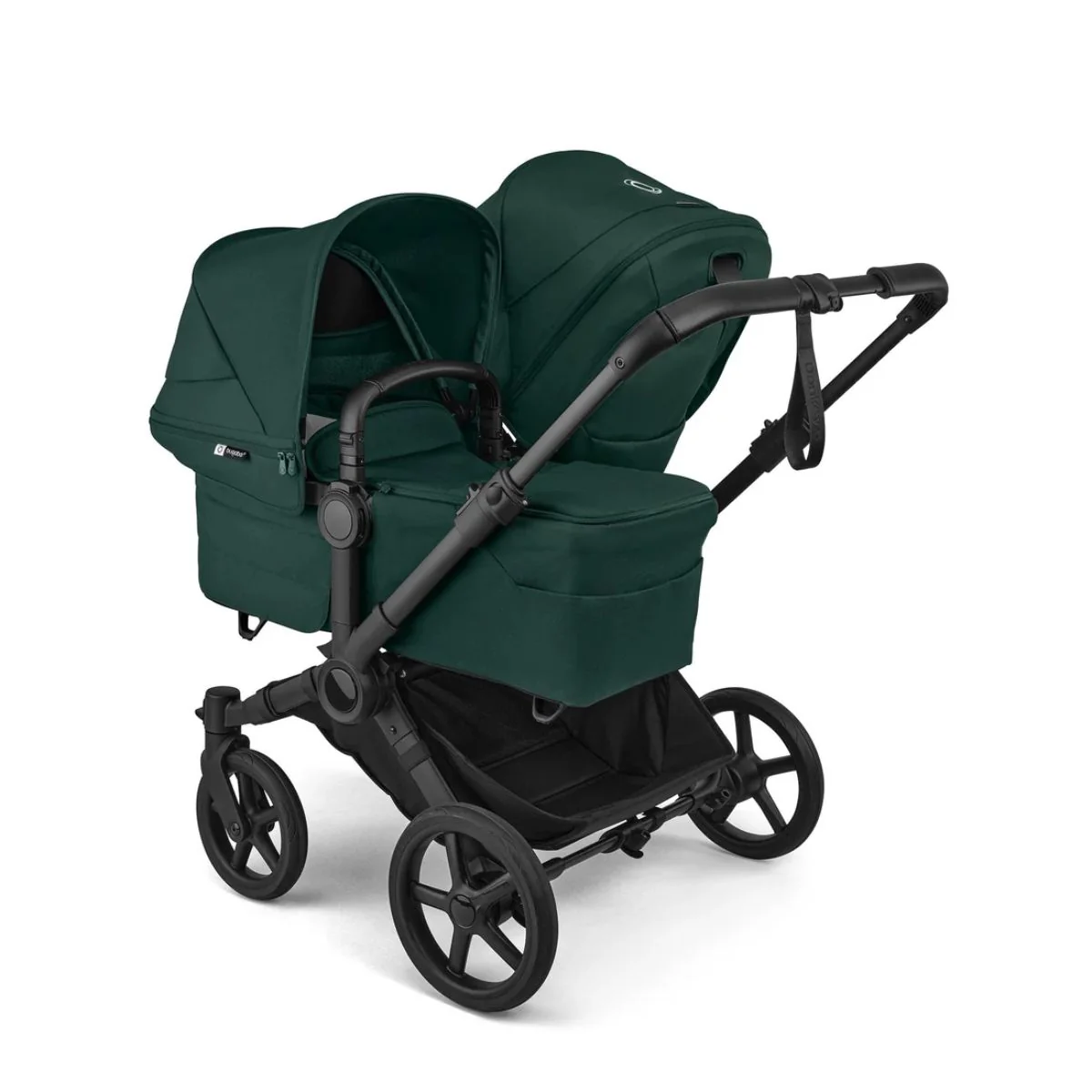 Bugaboo Donkey 6 Complete Single-to-Double Stroller - Black / Fern Green - Image 2