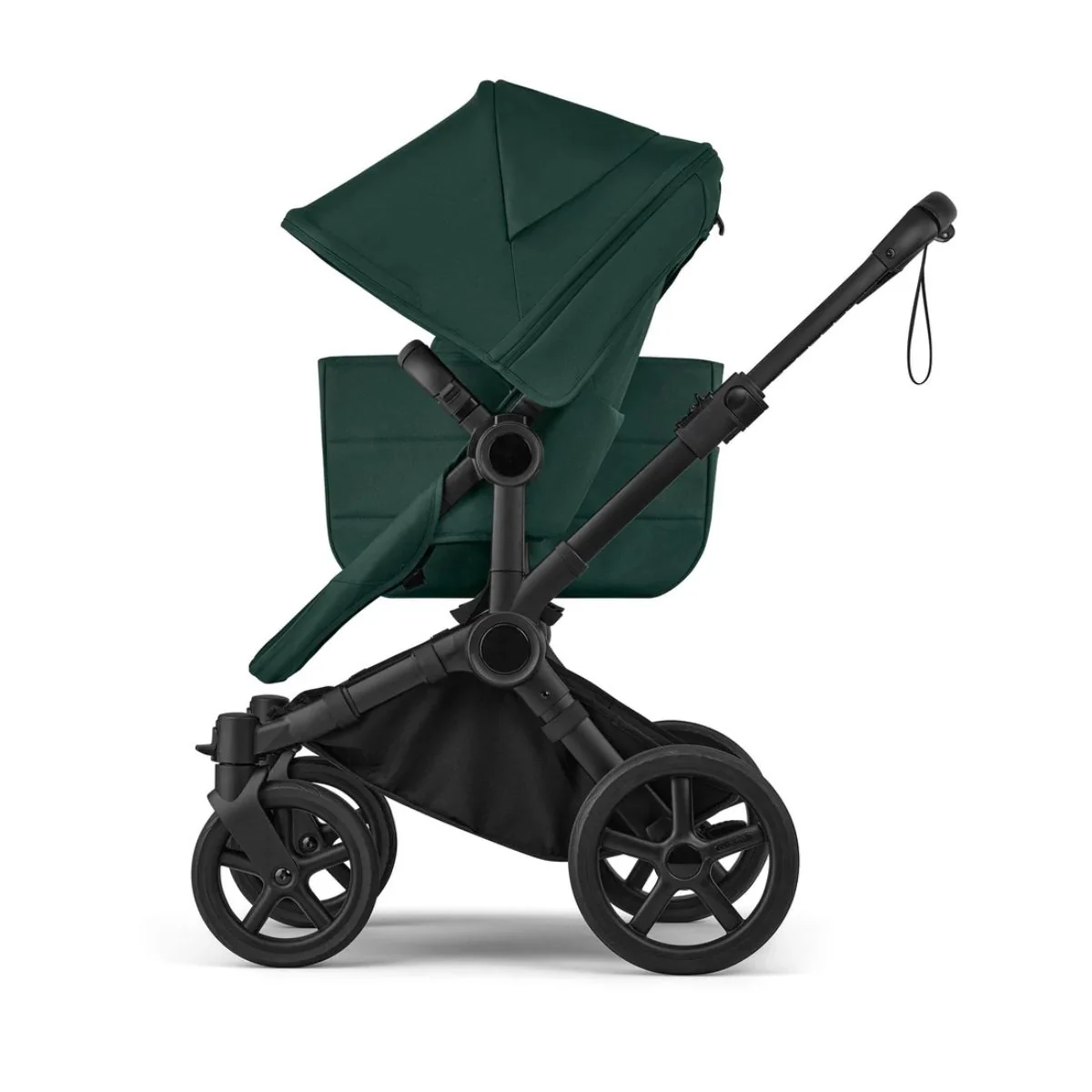 Bugaboo Donkey 6 Complete Single-to-Double Stroller - Black / Fern Green - Image 6