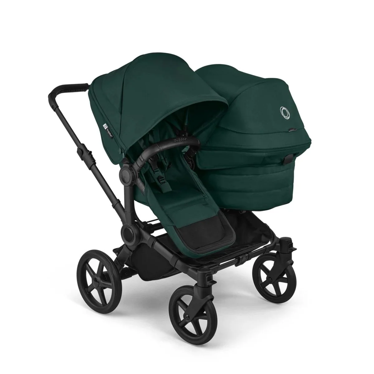 Bugaboo Donkey 6 Complete Single-to-Double Stroller - Black / Fern Green - Image 7