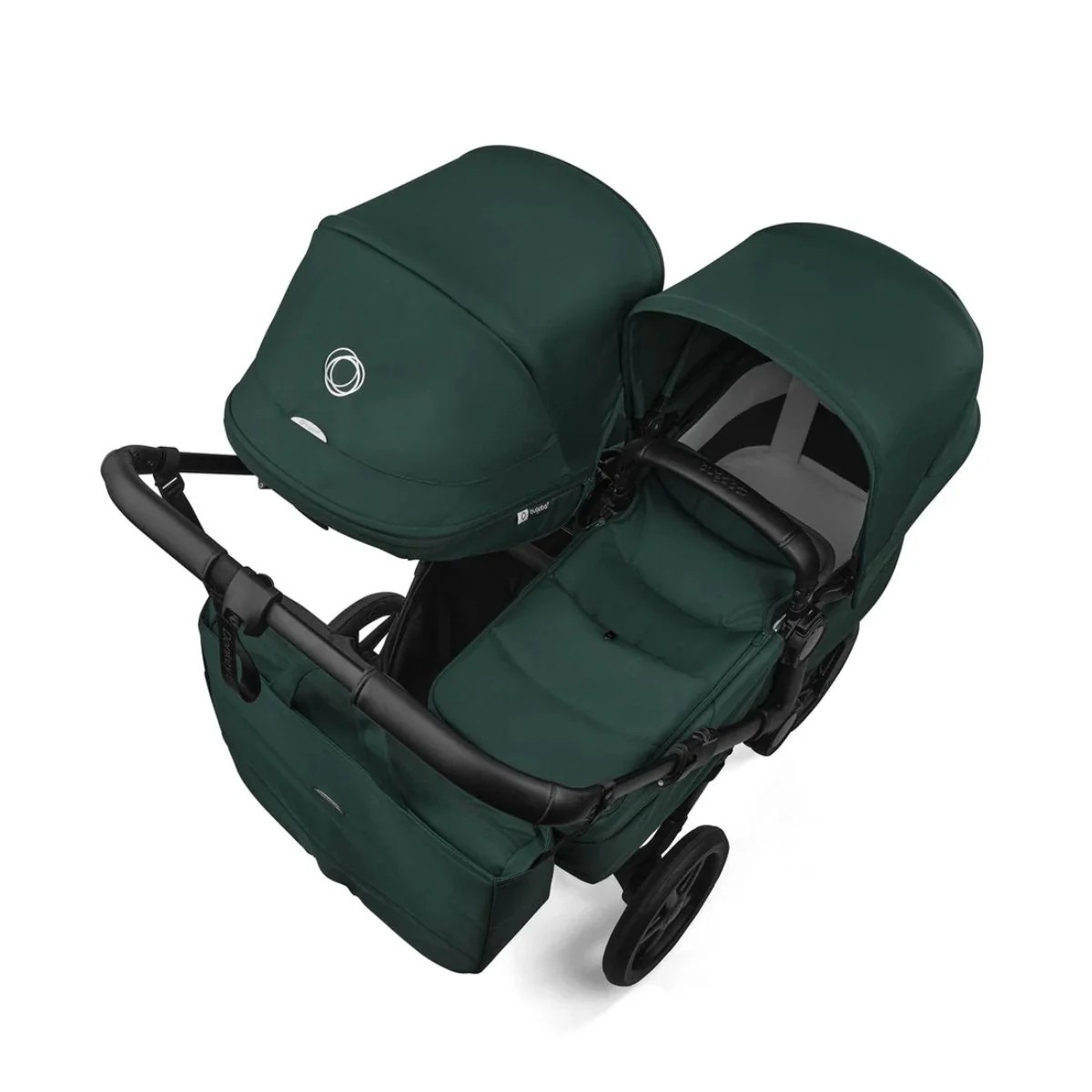 Bugaboo Donkey 6 Complete Single-to-Double Stroller - Black / Fern Green - Image 8