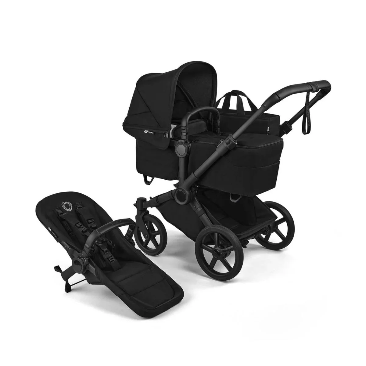 Bugaboo Donkey 6 Complete Single-to-Double Stroller - Black / Heritage Black
