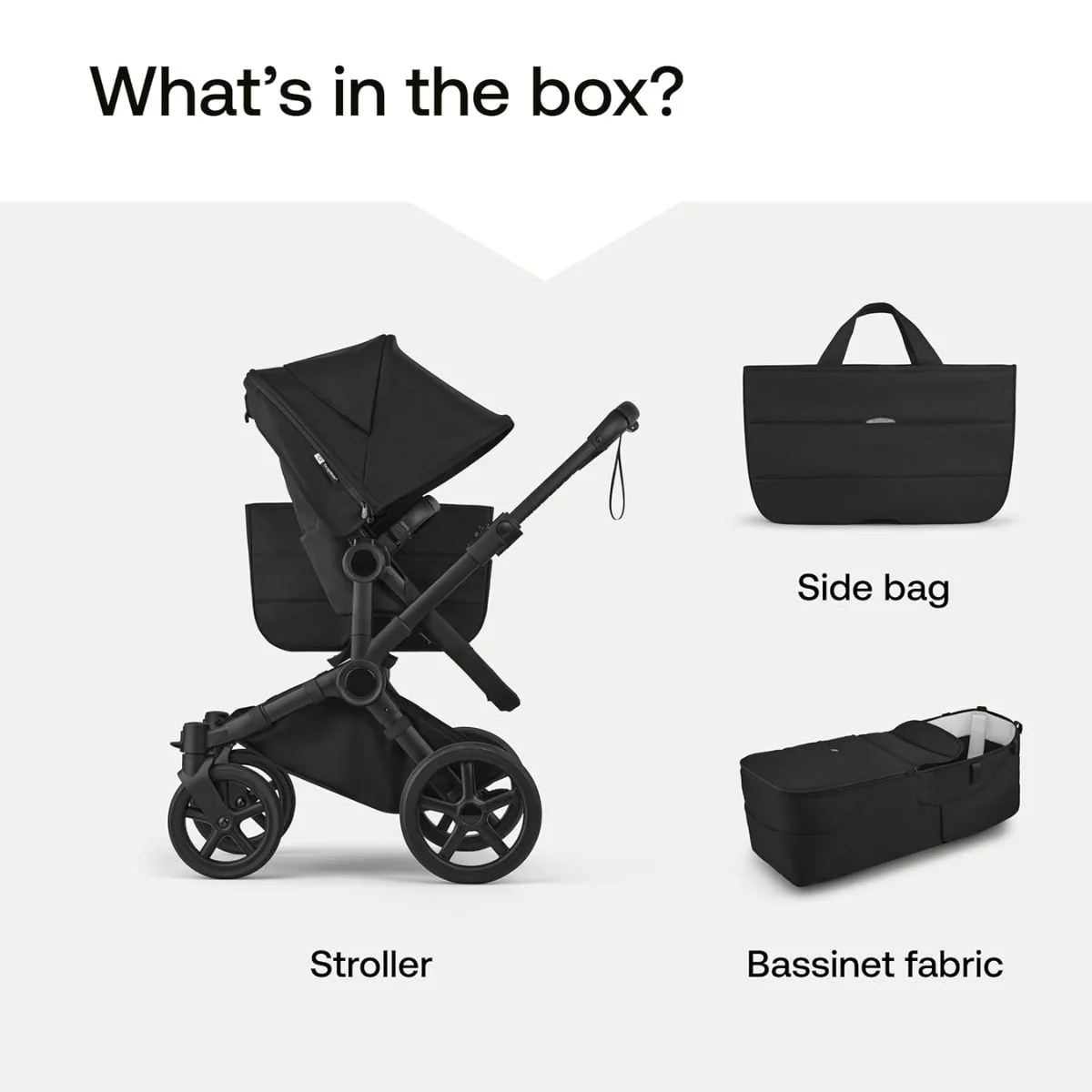 Bugaboo Donkey 6 Complete Single-to-Double Stroller - Black / Heritage Black - Image 21