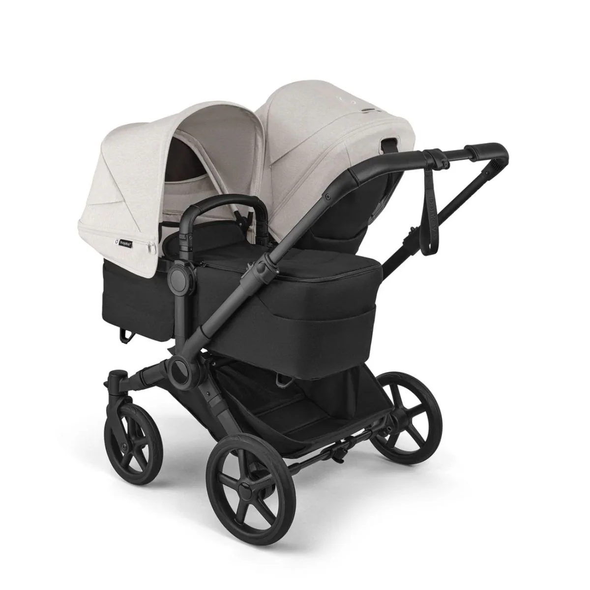 Bugaboo Donkey 6 Complete Single-to-Double Stroller - Black / Heritage Black / Misty White - Image 2
