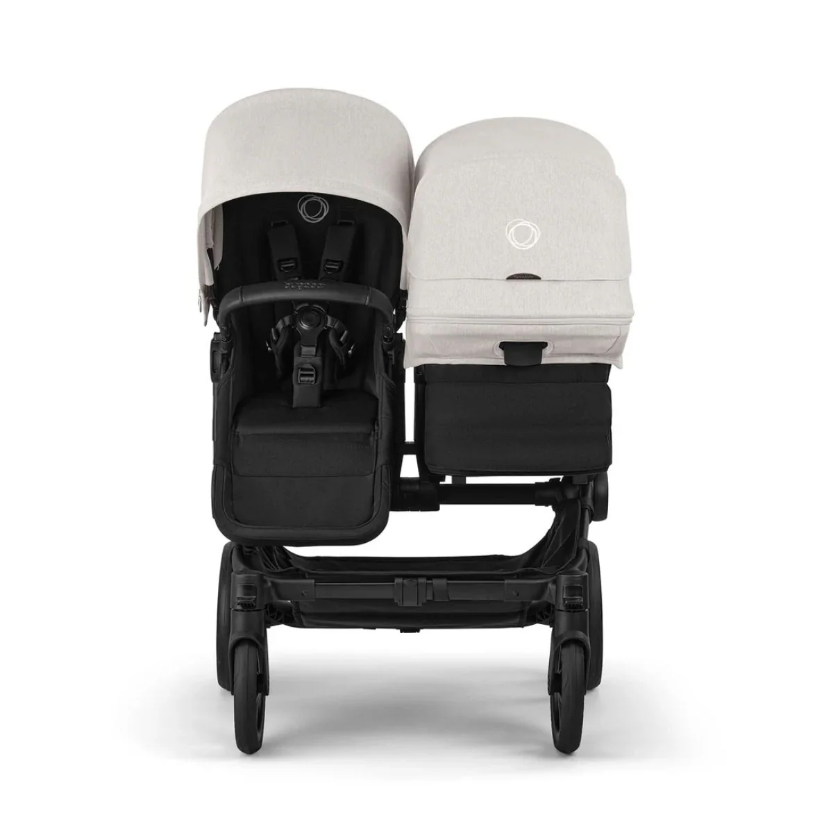 Bugaboo Donkey 6 Complete Single-to-Double Stroller - Black / Heritage Black / Misty White - Image 3