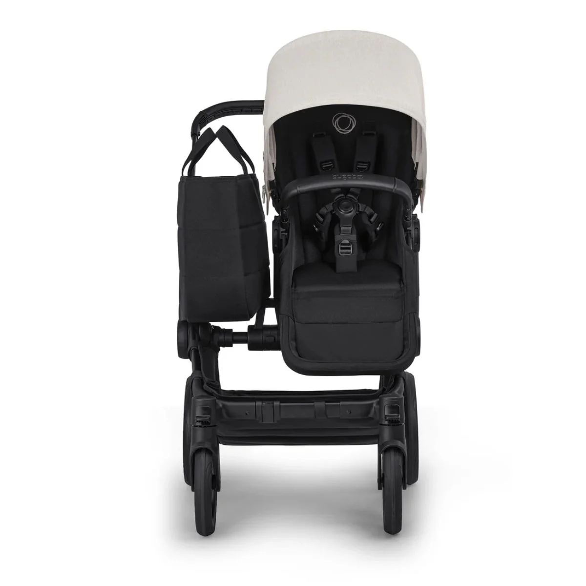 Bugaboo Donkey 6 Complete Single-to-Double Stroller - Black / Heritage Black / Misty White - Image 4