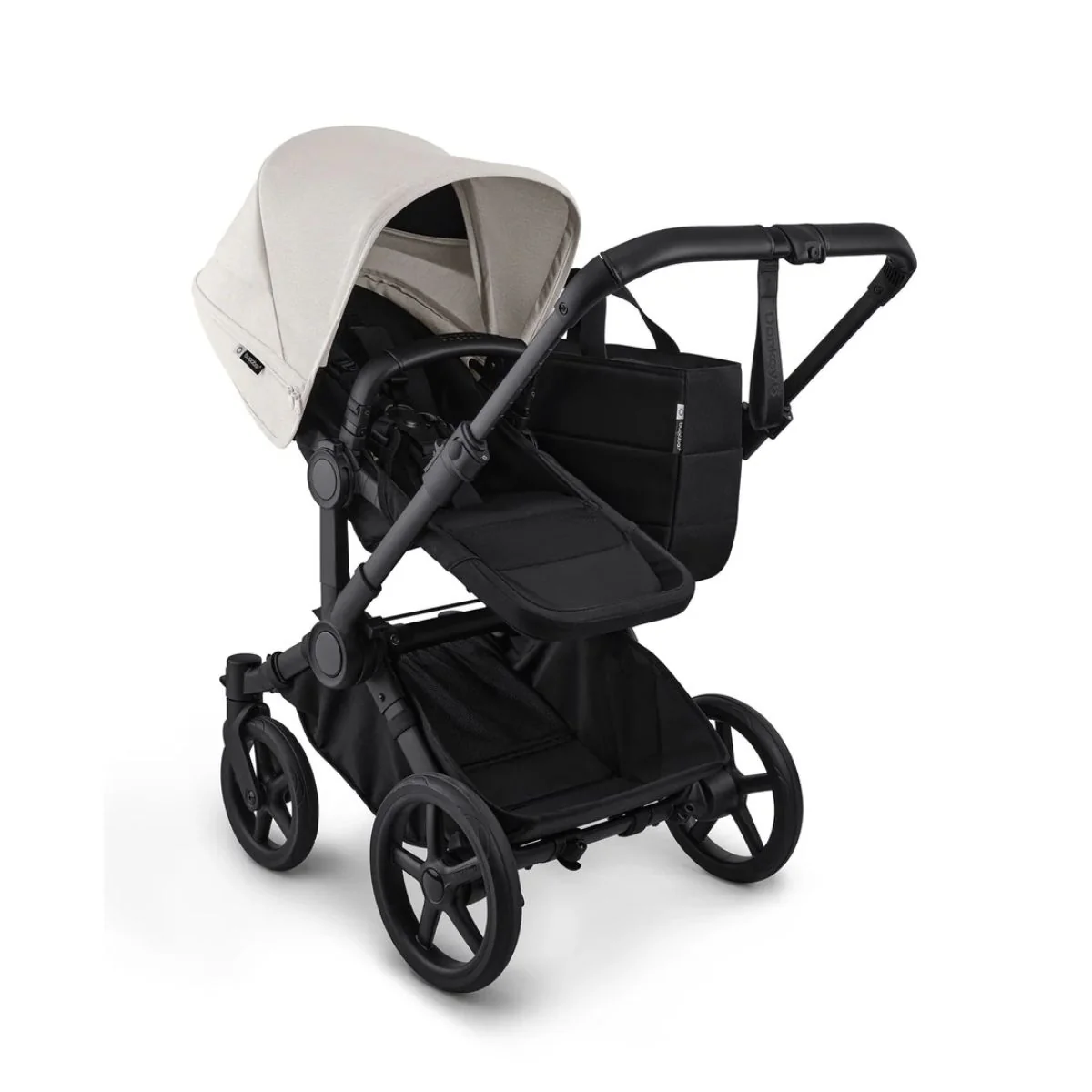 Bugaboo Donkey 6 Complete Single-to-Double Stroller - Black / Heritage Black / Misty White - Image 5